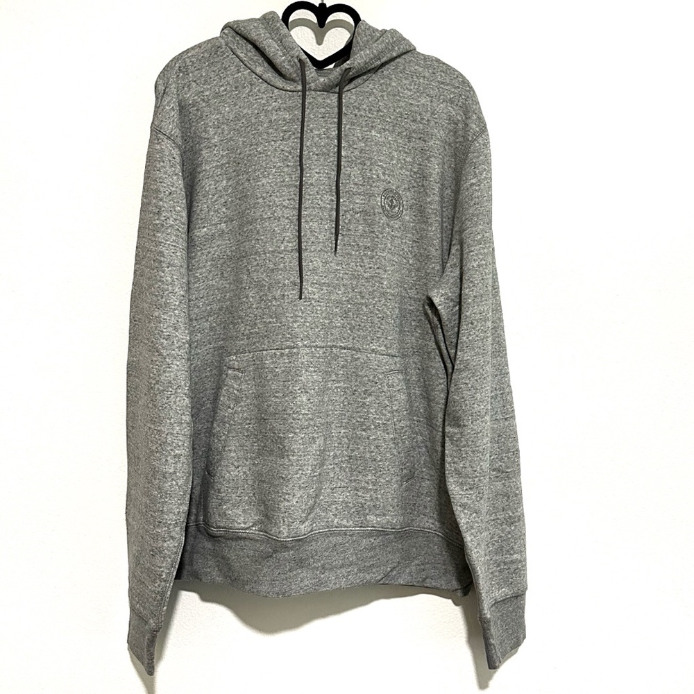 Dockers Sport Heather Gray Relaxed Fit Sweatshirt Pullover Hoodie Size S